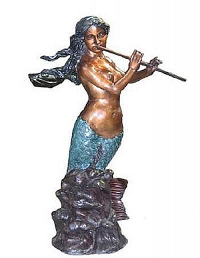 Singing Mermaid Bronze Sculpture